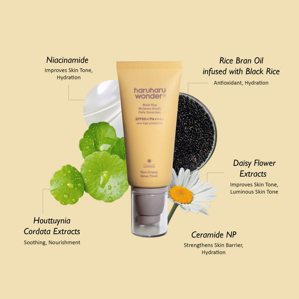HaruHaru Wonder Black Rice Moisture Airyfit Daily Sunscreen SPF50+ PA+++