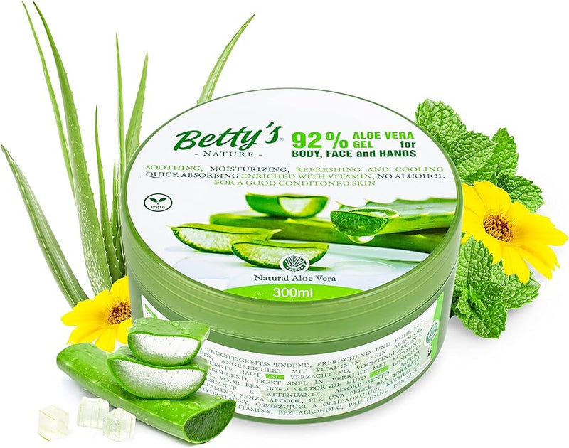 BETTYS NATURE ALOE VERA GEL FOR BODY, FACE AND HANDS