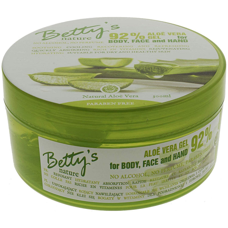 BETTYS NATURE ALOE VERA GEL FOR BODY, FACE AND HANDS