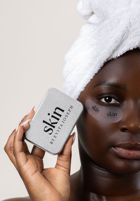 Person holding a skin by Evita Joseph Eye Mask 