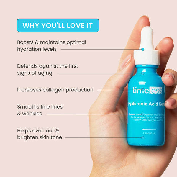 TIMELESS Hyaluronic Acid Serum + Matrixyl +Vitamin