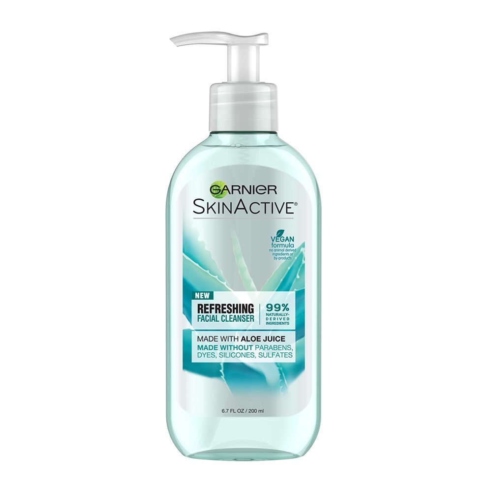 GARNIER SKINACTIVE ALOE VERA Refreshing Botanical Gel Wash with Aloe Extract